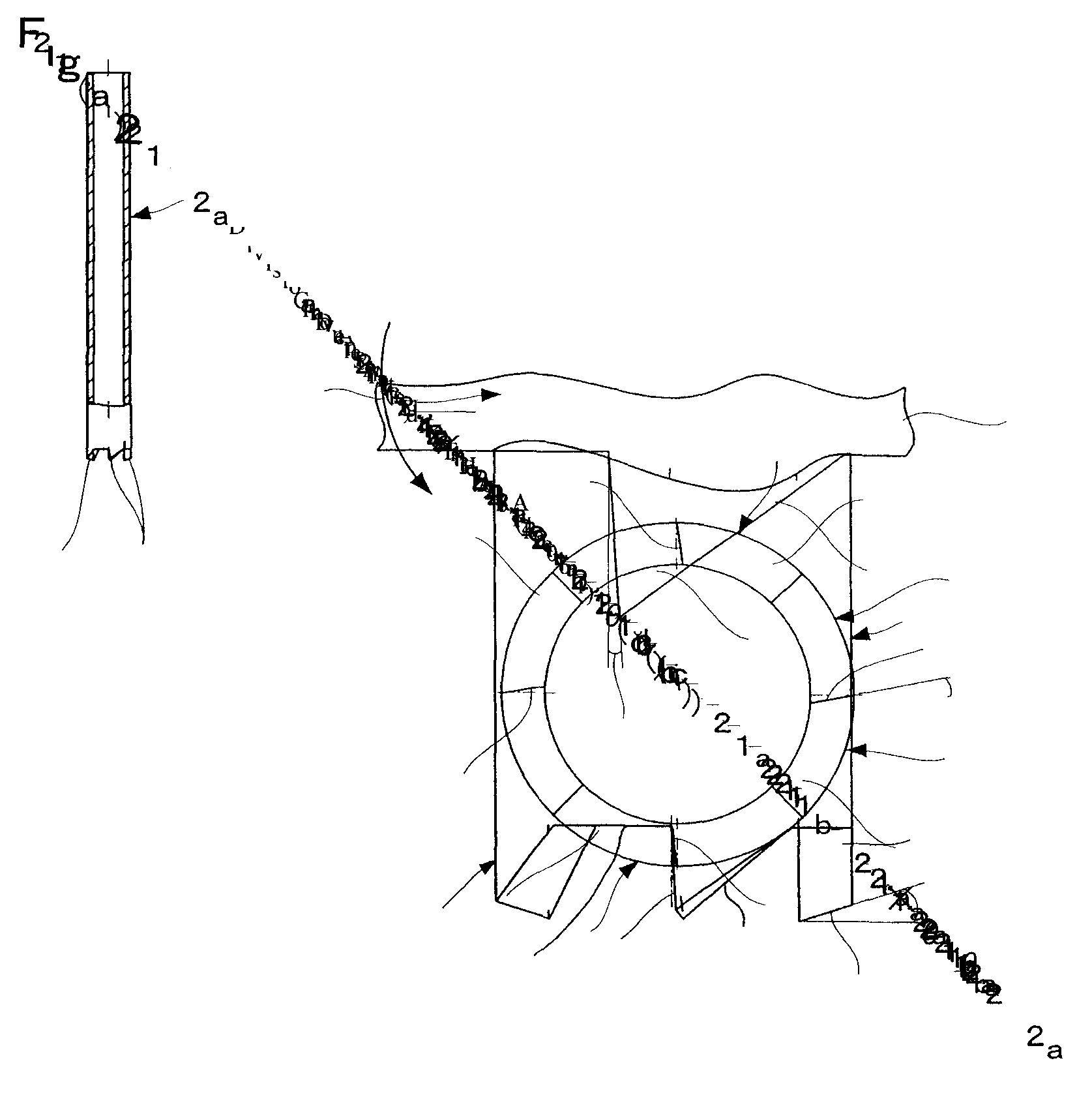 Bone marrow harvesting set and bone marrow harvesting needle