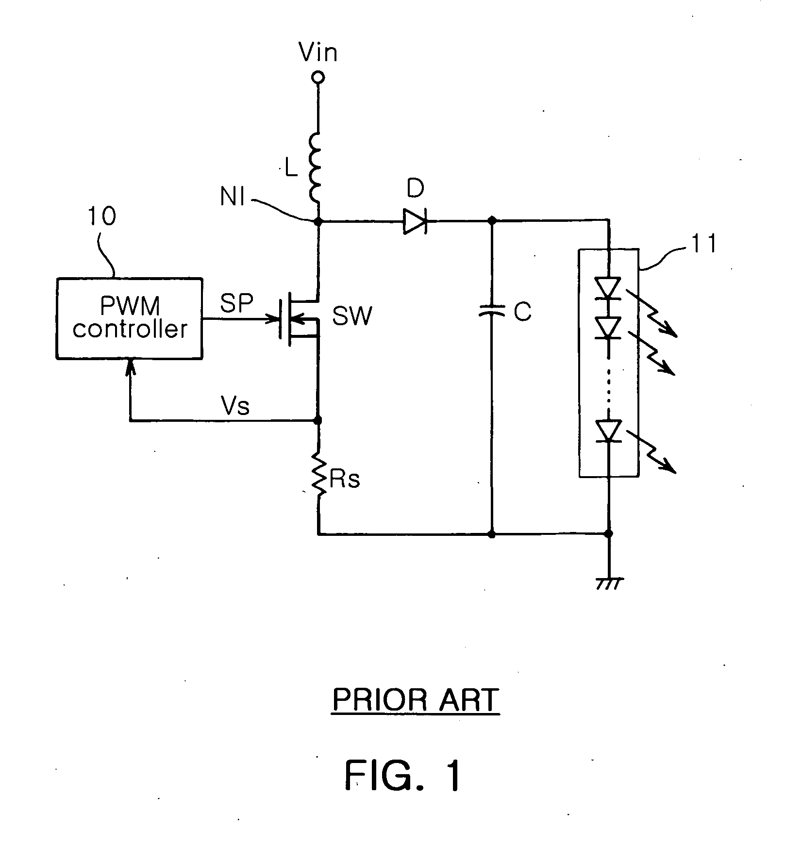 Light emitting diode driving circuit for backlight having constant current control function