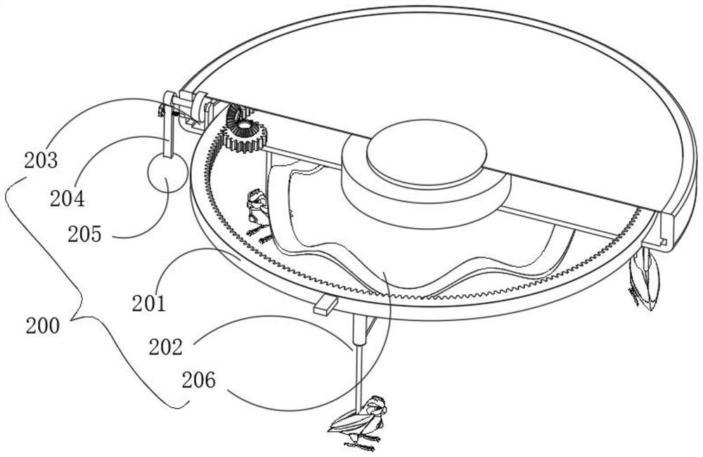 Interior decoration device for denial vehicle