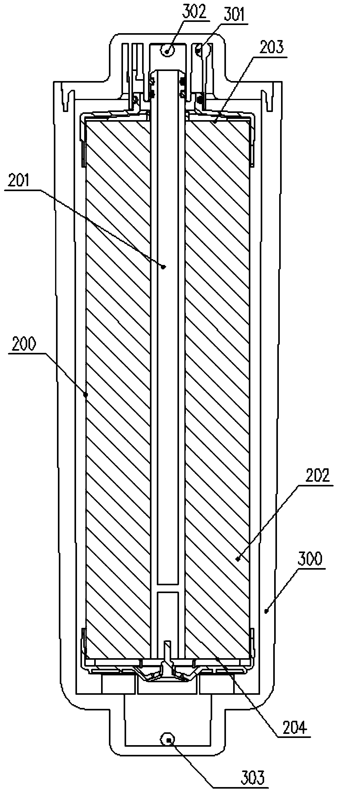 Filter material mounting base, and filter assembly, filter element structure and water purification equipment using same