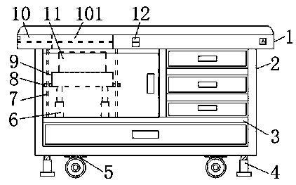 Combined type platform equipment having multimedia function and convenient for teaching