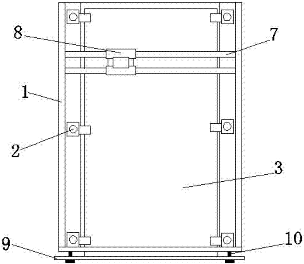 Novel metalworking composite aluminum plate slotting hole cutting-off machine tool