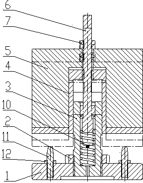 Fatigue test device for compression spring