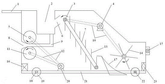 Tennis serving and picking integrated machine