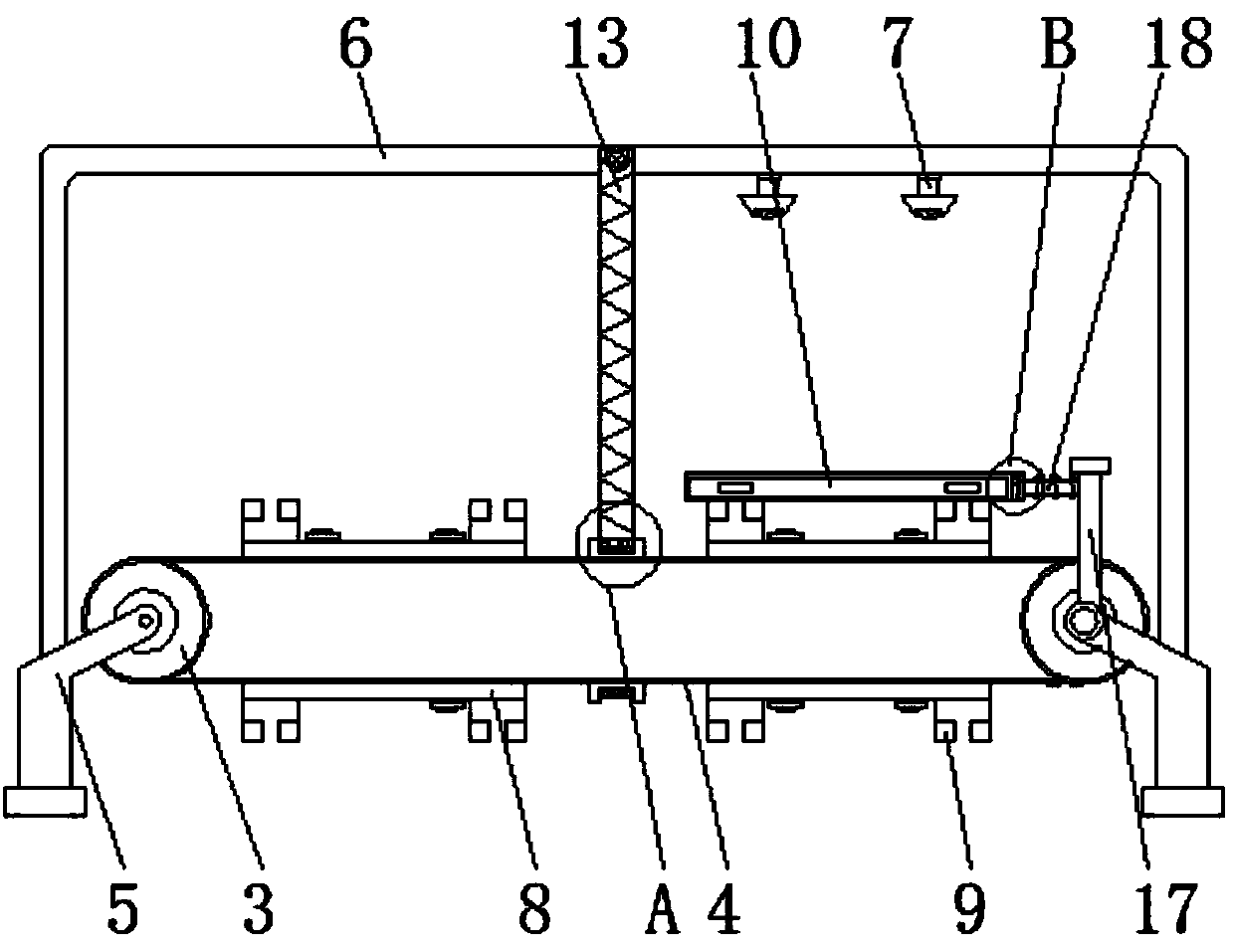 Paint spraying roller bed