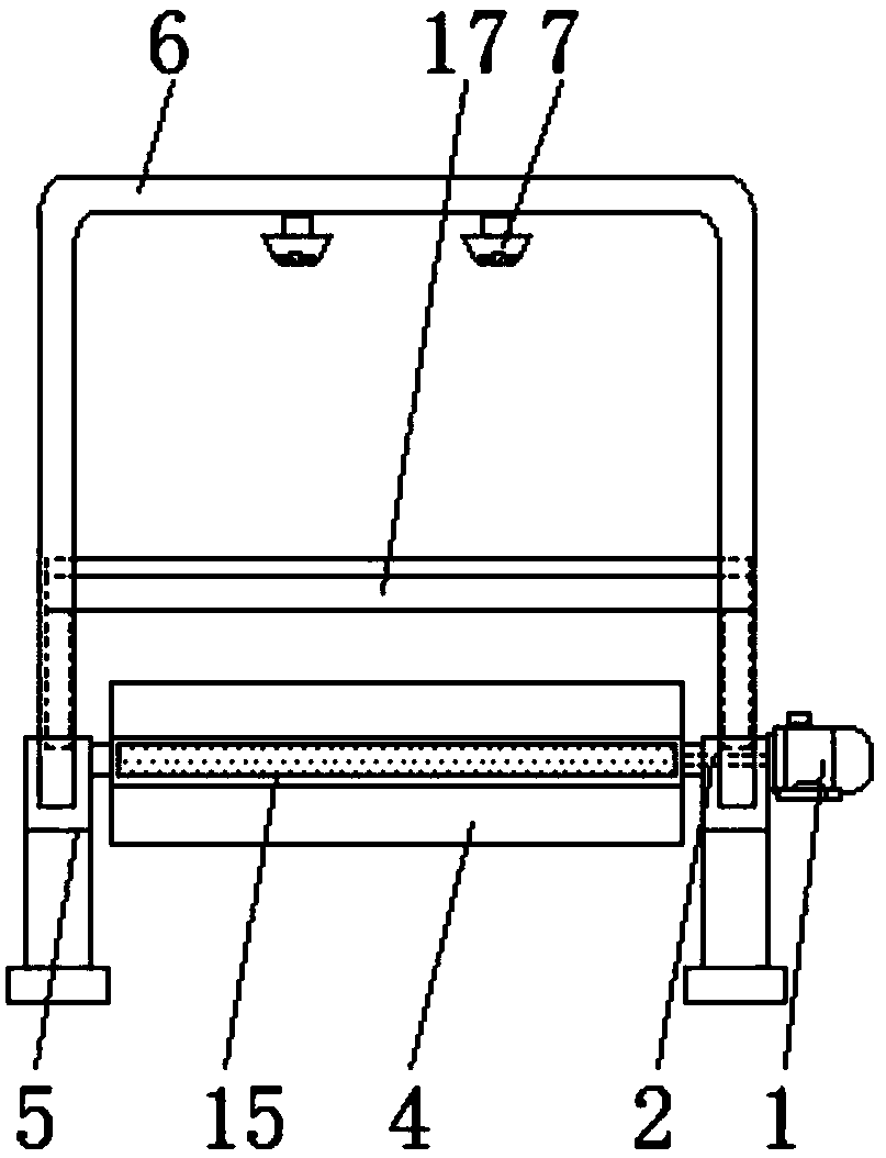 Paint spraying roller bed