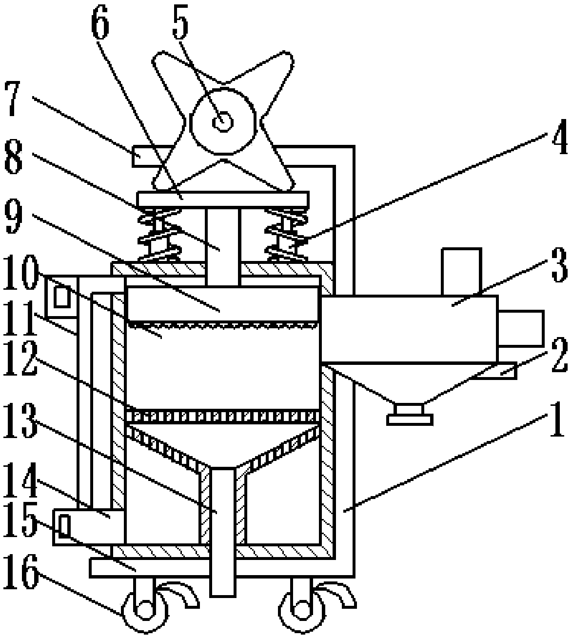 Mobile chemical raw material screening and crushing equipment