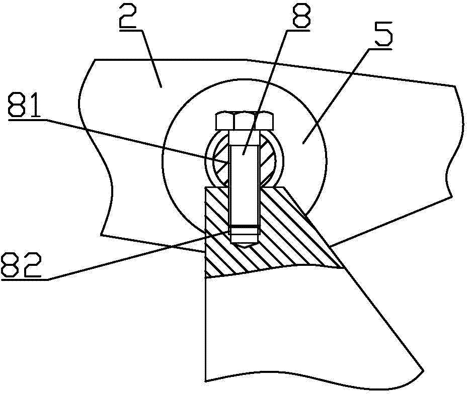 Dustproof device of swinging rod of plastic circular weaving machine