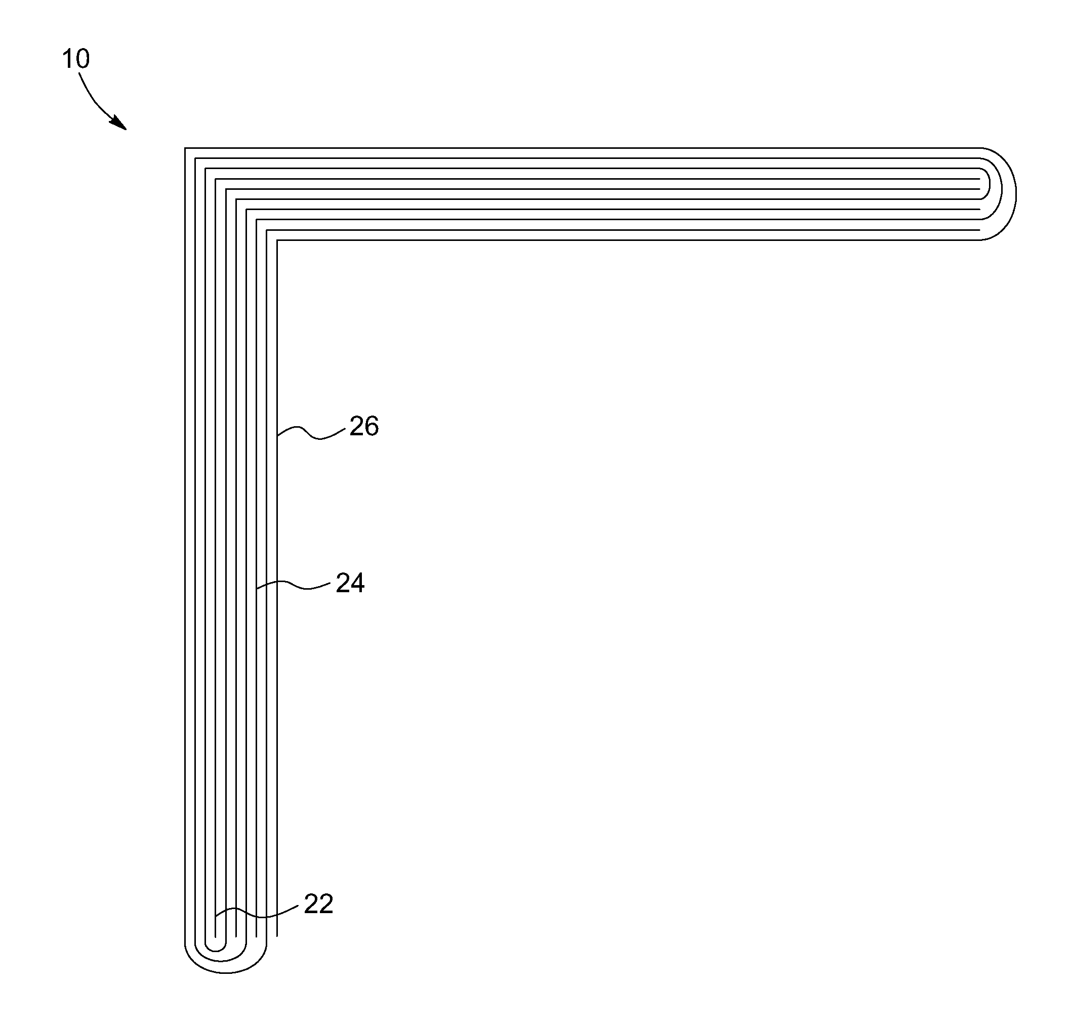 Paperboard corner, and method of manufacturing the same