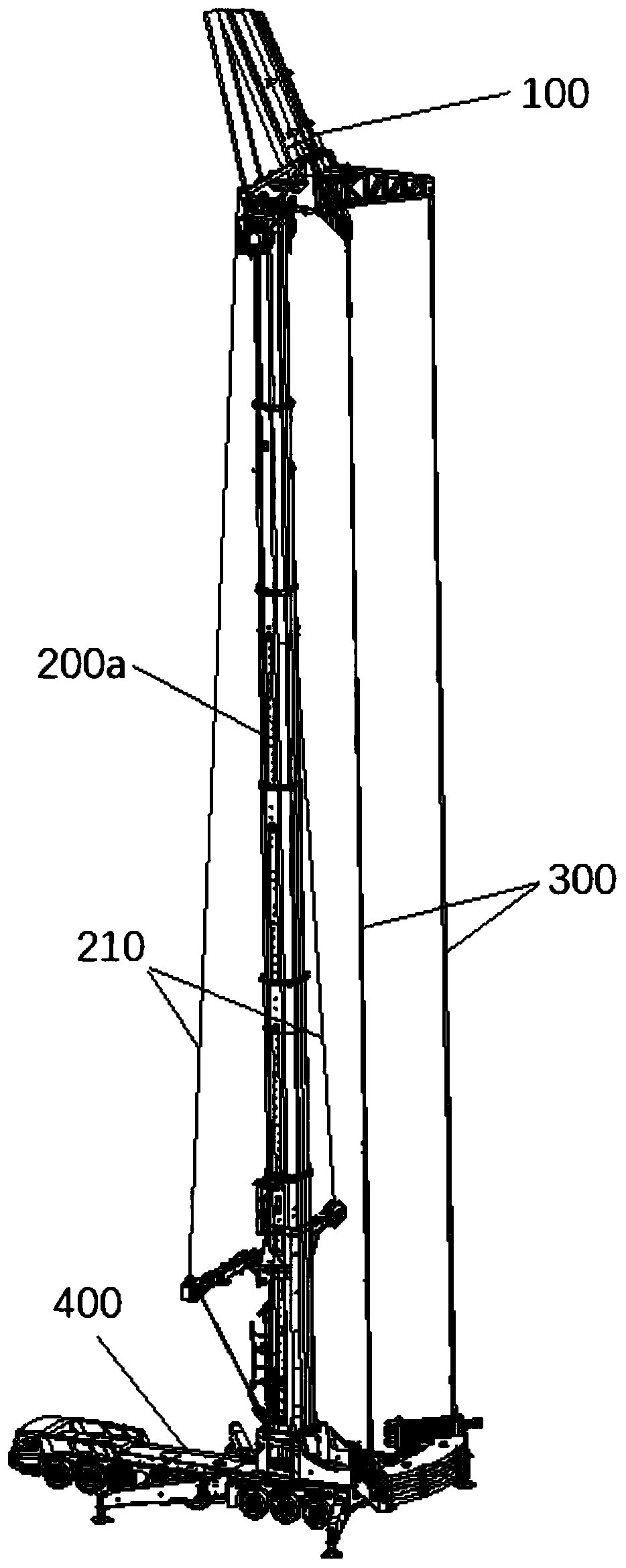 Column assembly of crane and crane