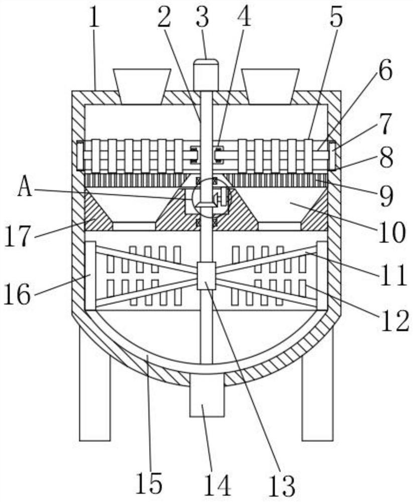 Flexible feed mixing device for aquatic animal breeding