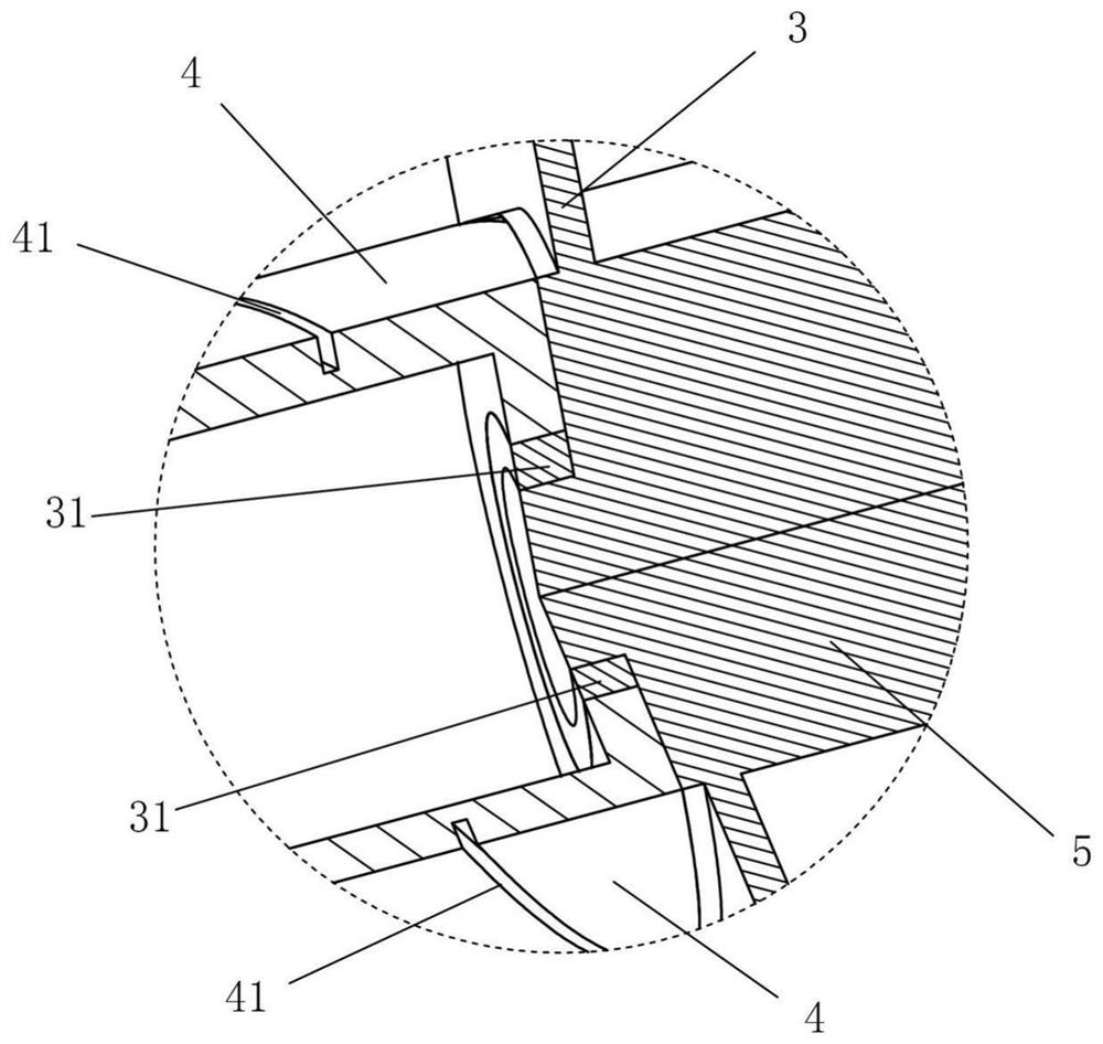 Vehicle spiral progressive cutting impact energy dissipation method and device