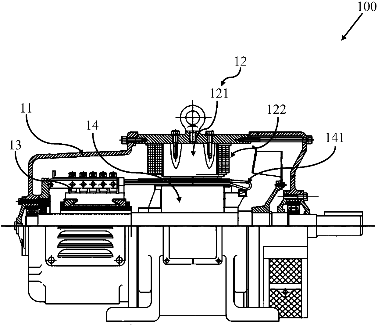 Parallel-series excited direct-current motor