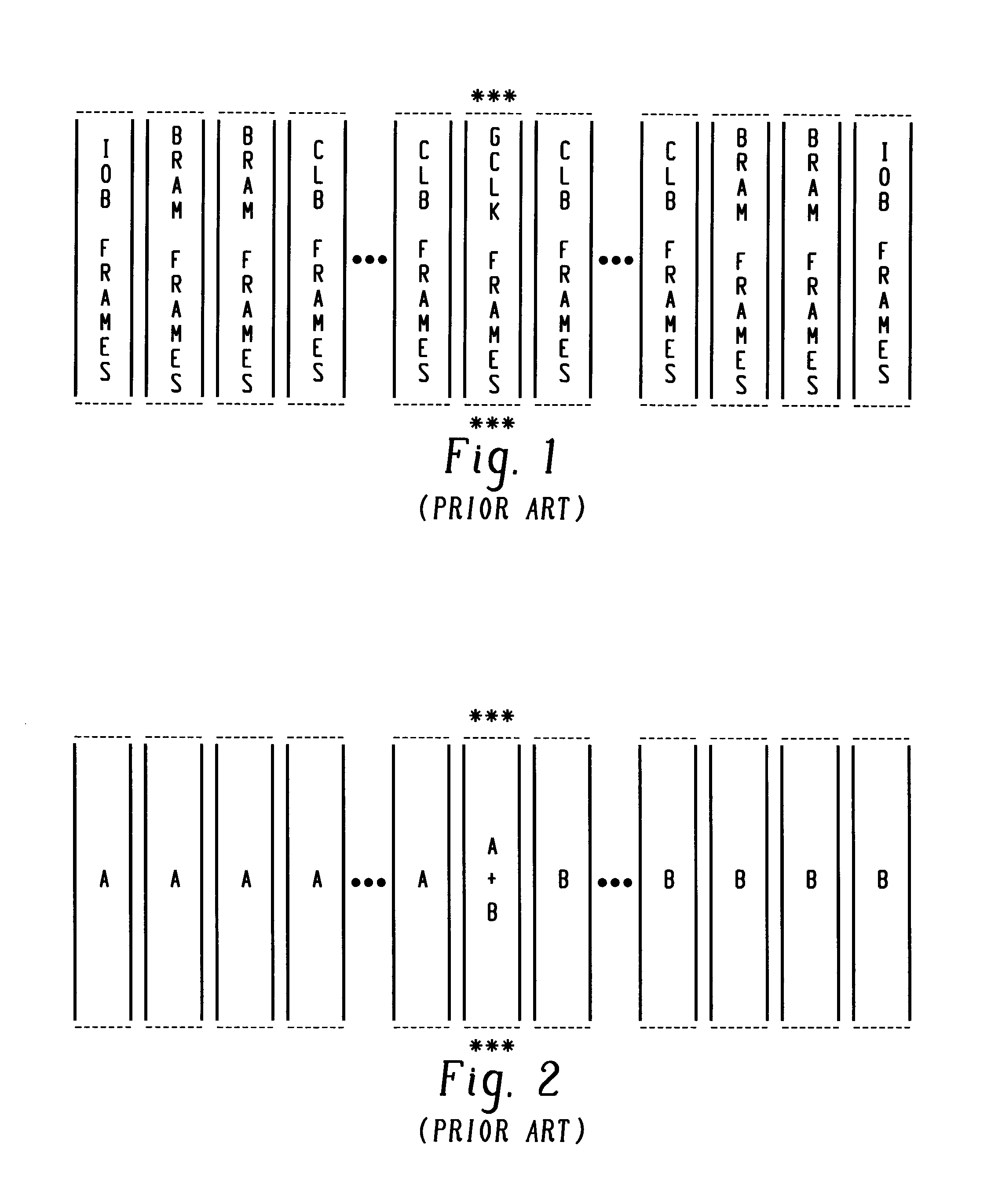 Partial reconfiguration of a programmable gate array using a bus macro