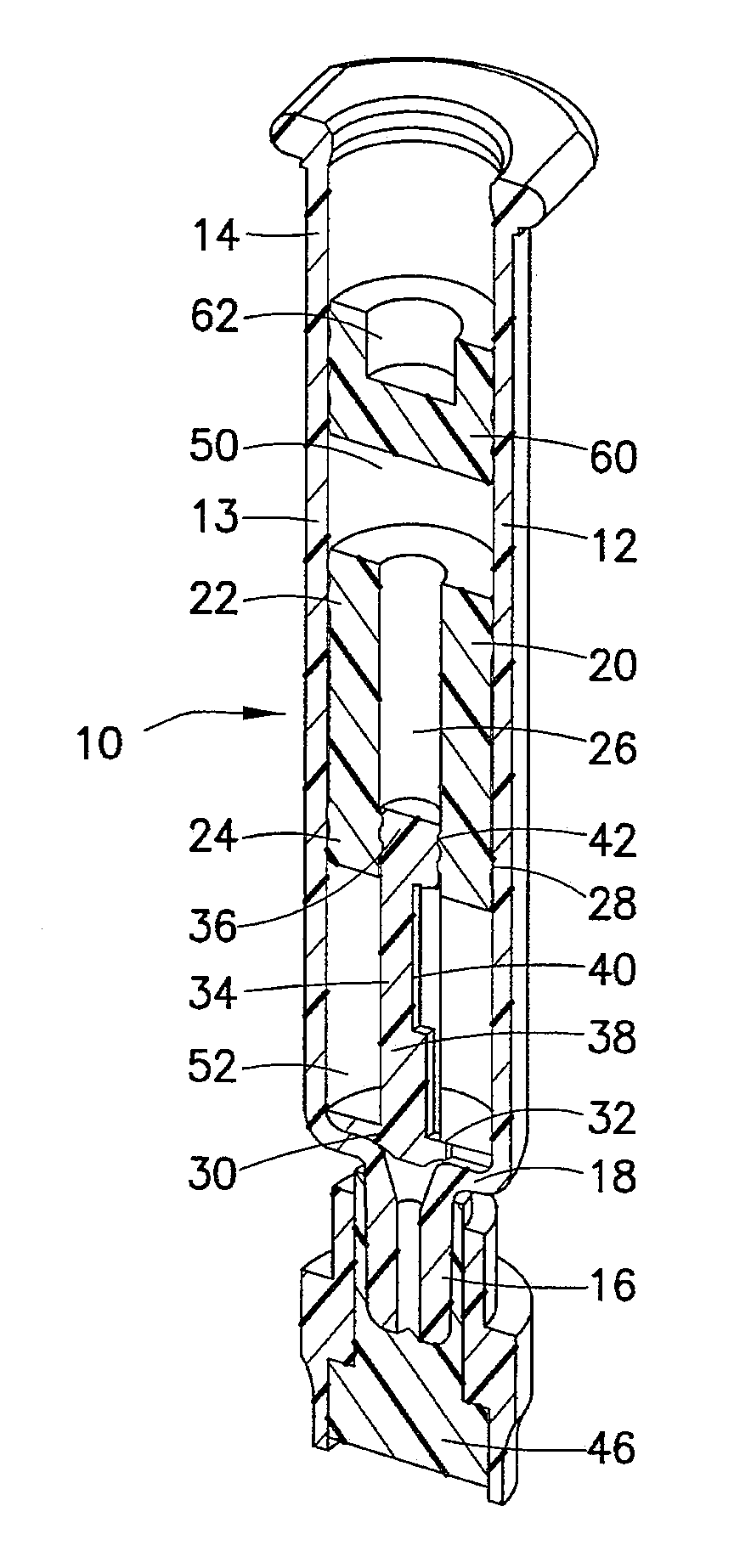 Valve Permitting Mixing in a Drug Delivery Device