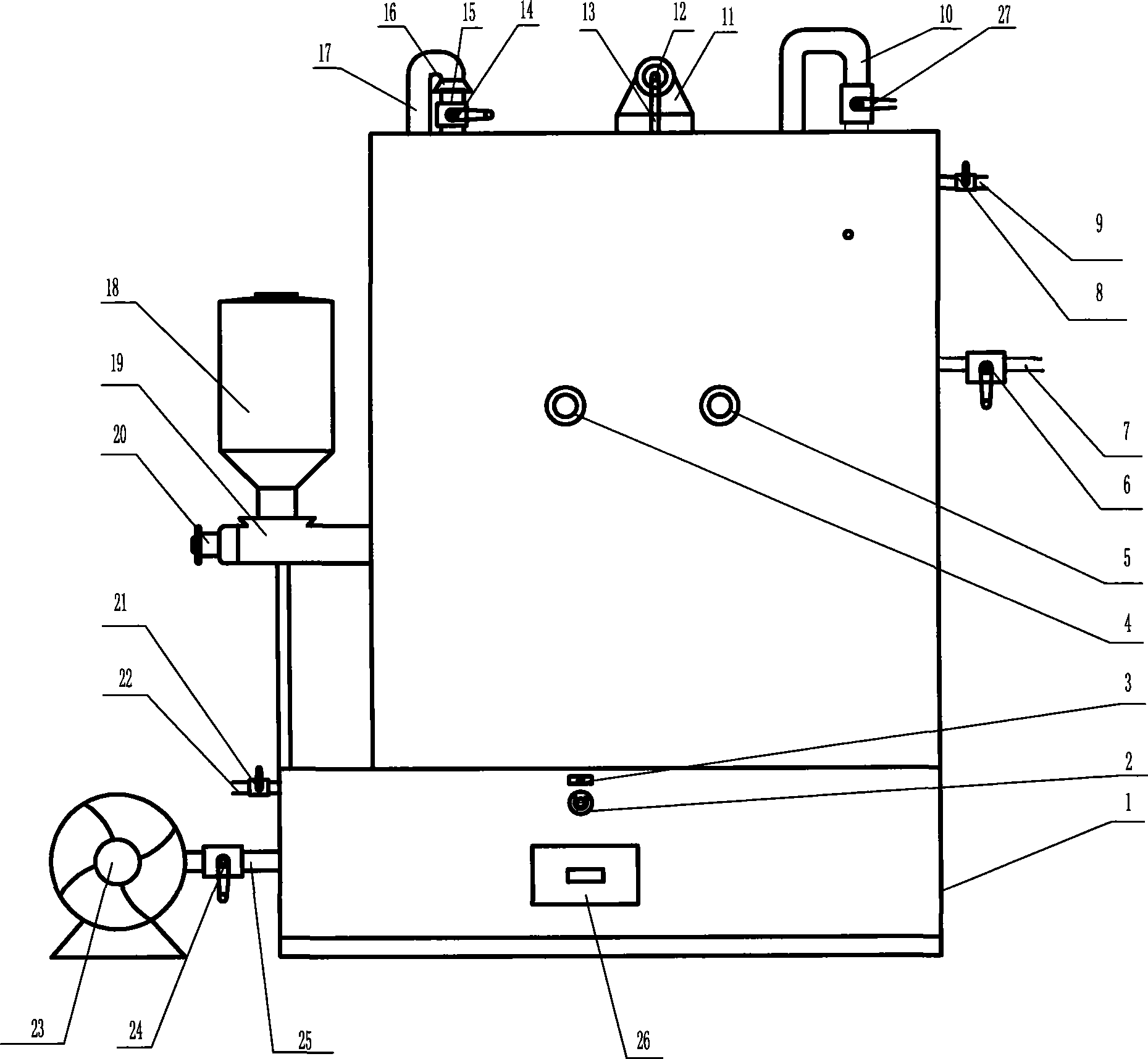 Biomass non-pressure gas making machine