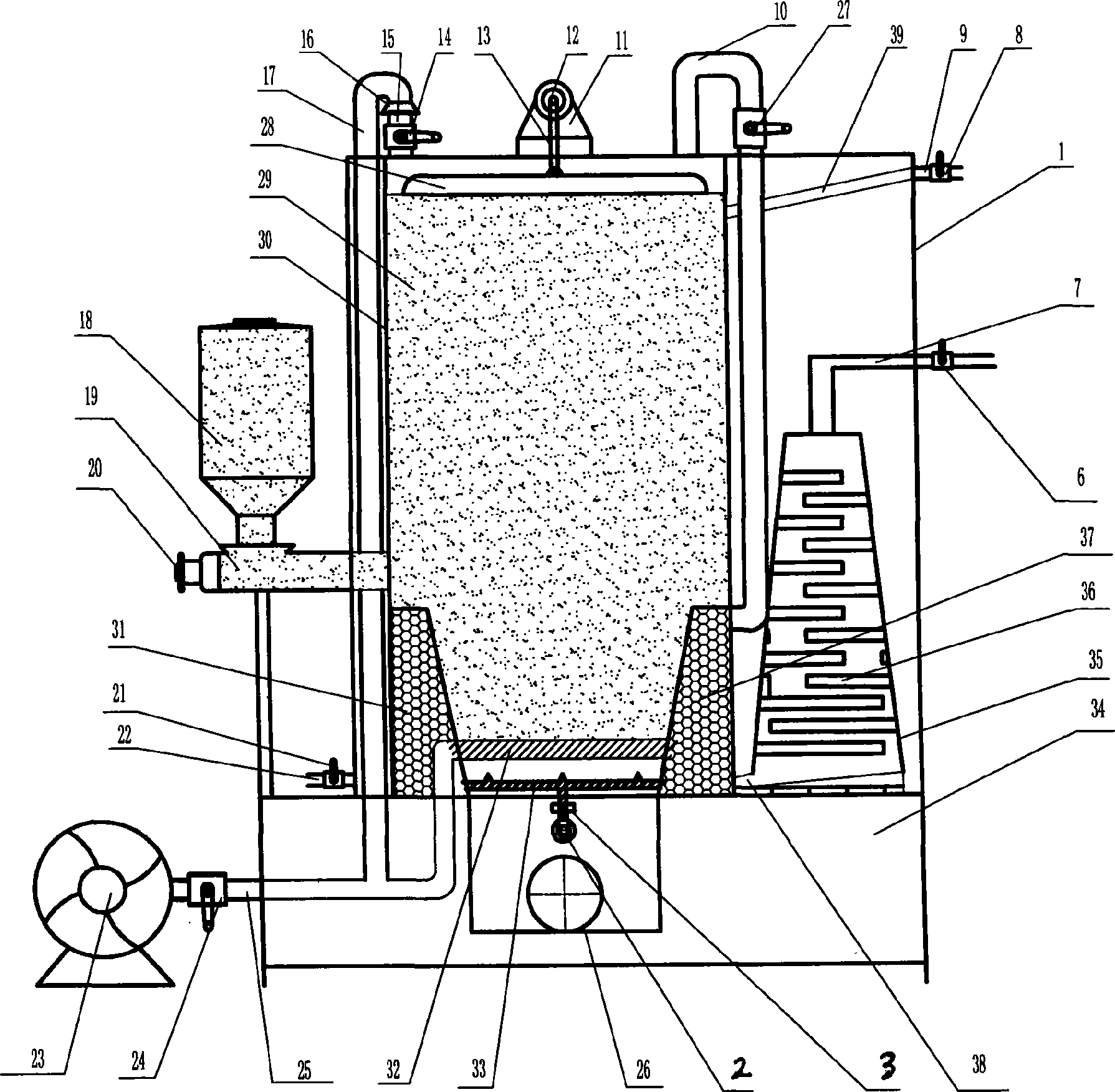 Biomass non-pressure gas making machine