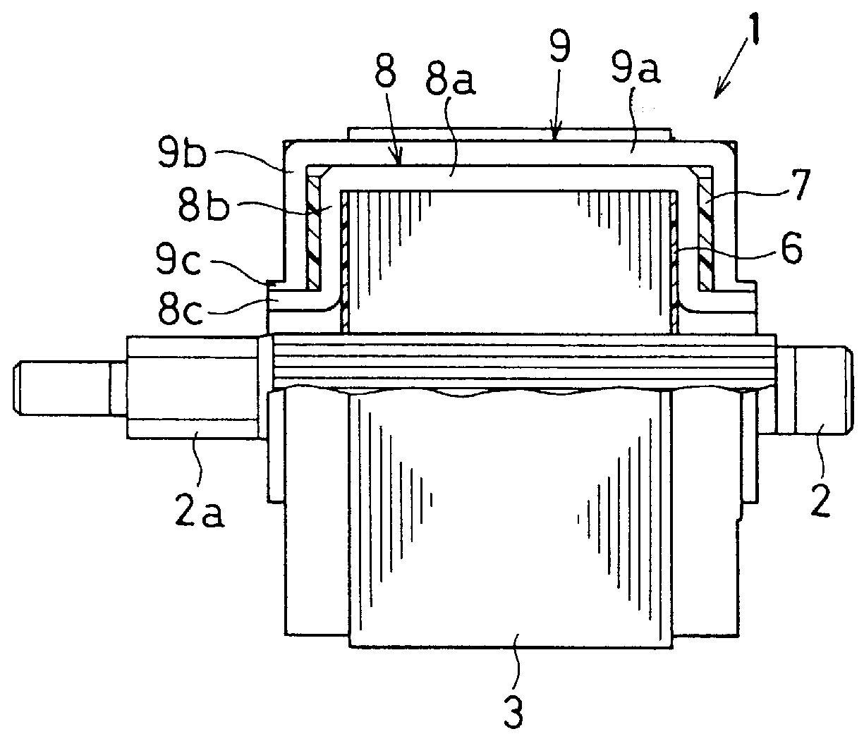 Rotor production method including assembling a slot insulator and coil trunk into a set prior to insertion into an armature core