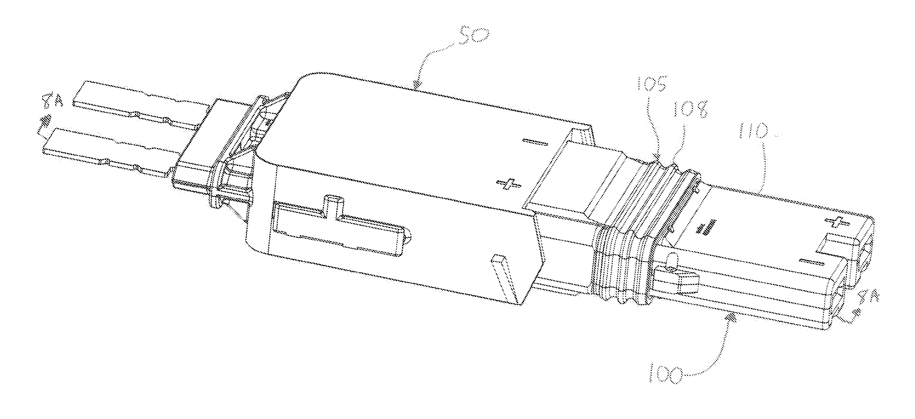 System and connector configured for macro motion