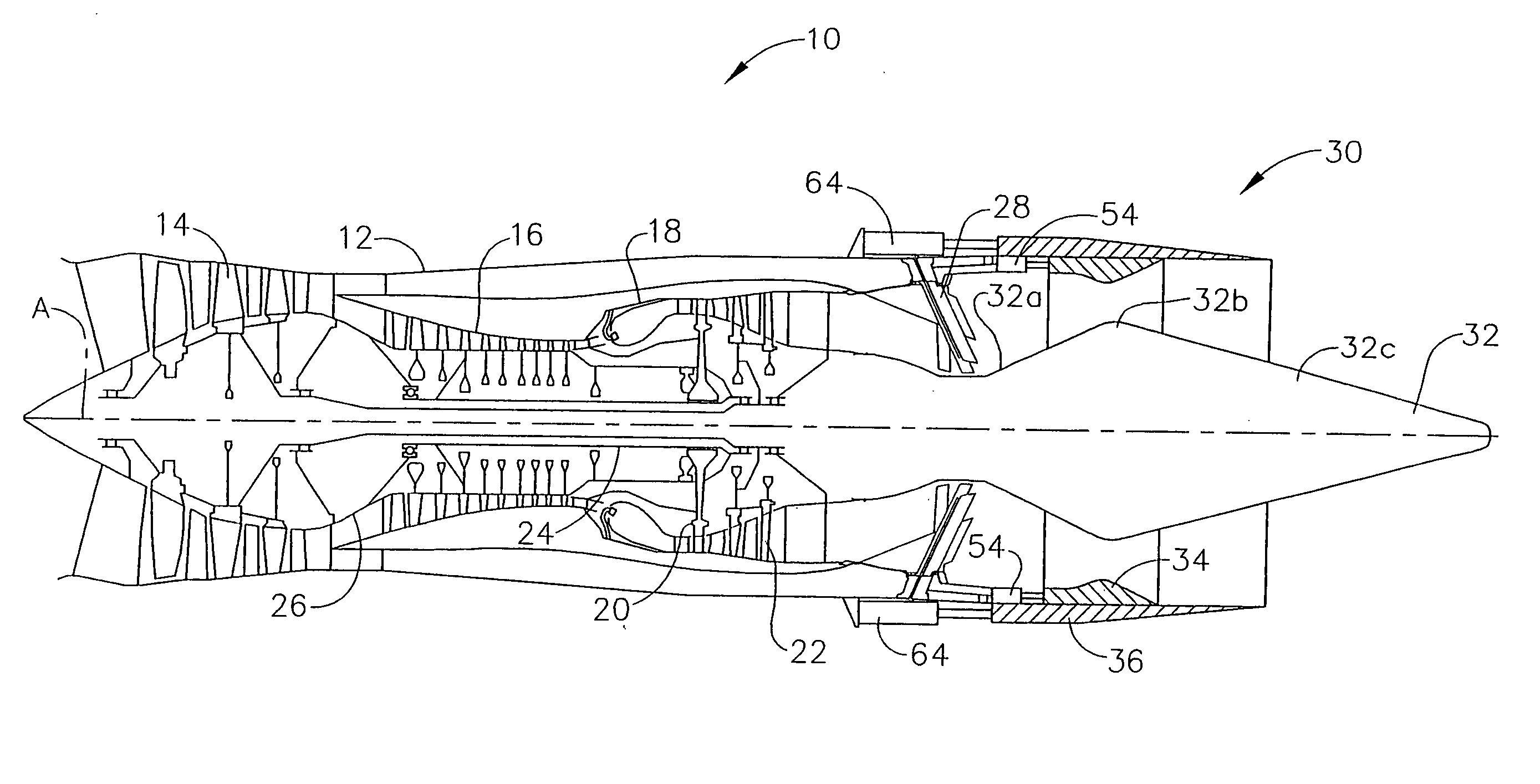 Split shroud exhaust nozzle