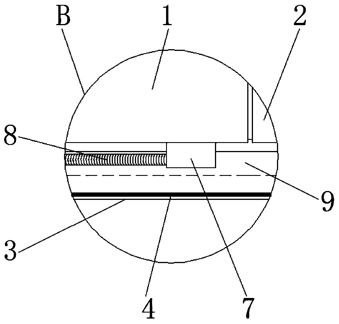 A lithium battery case with a splicing function