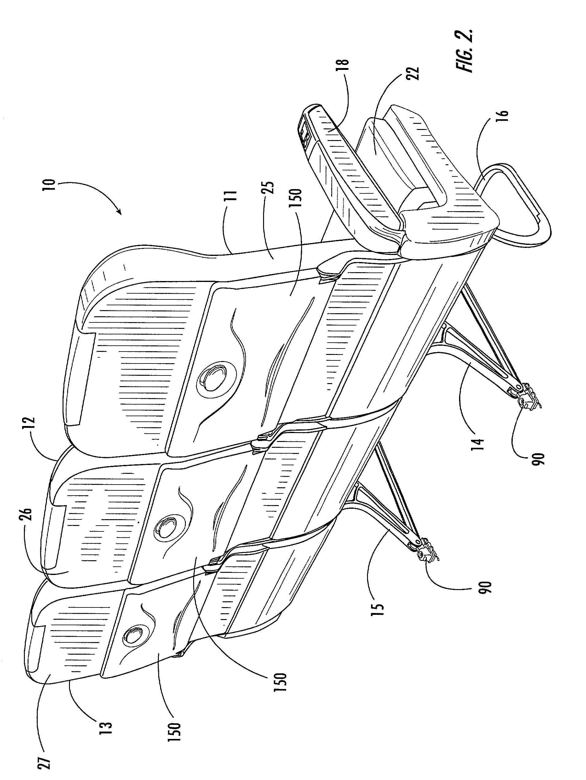 Passenger seat with low profile seat back recline locking assembly