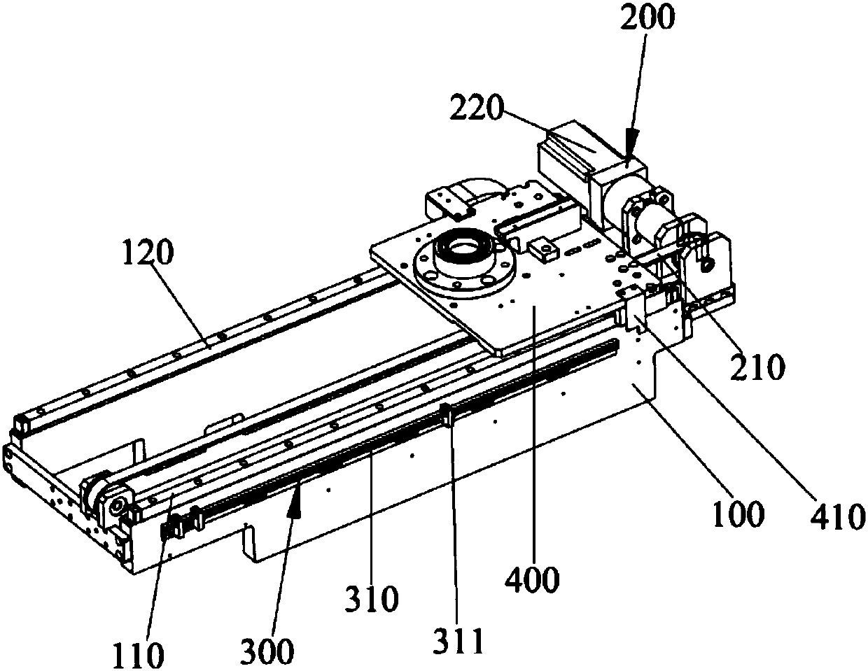 Translation mechanism with sensing positioning function