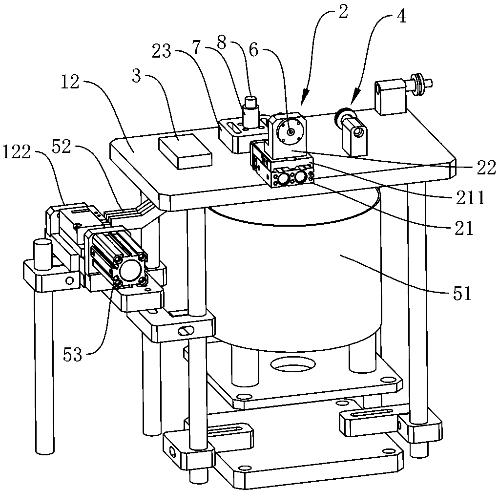 Assembling and conduction detecting integrated device for ignition coil