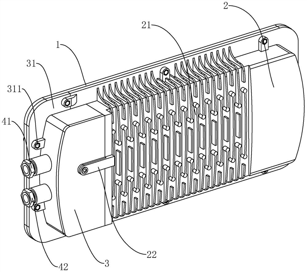 A mine explosion-proof led roadway light