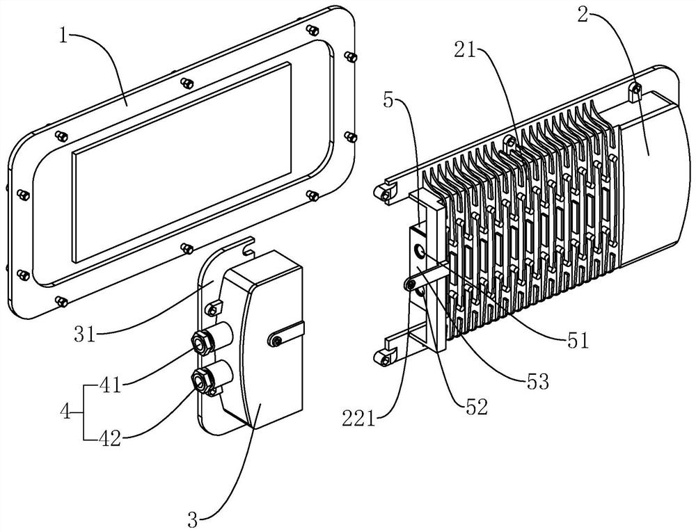 A mine explosion-proof led roadway light