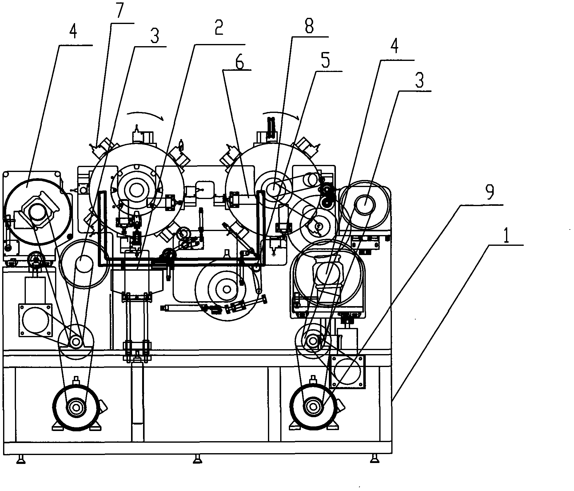 Full-automatic glass diamond grinding and polishing machine