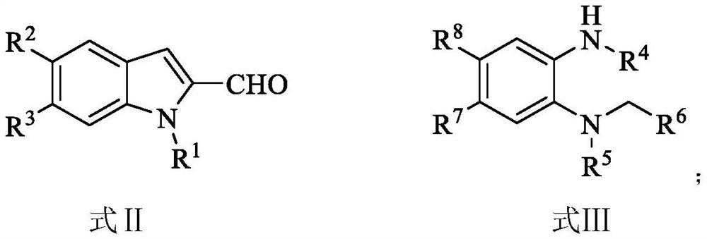 Indole eight-membered middle-ring compound and preparation method thereof