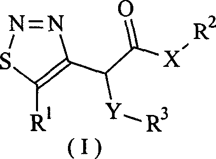 1,2,3-thiadiazole compounds, and their preparing process and bioactivity