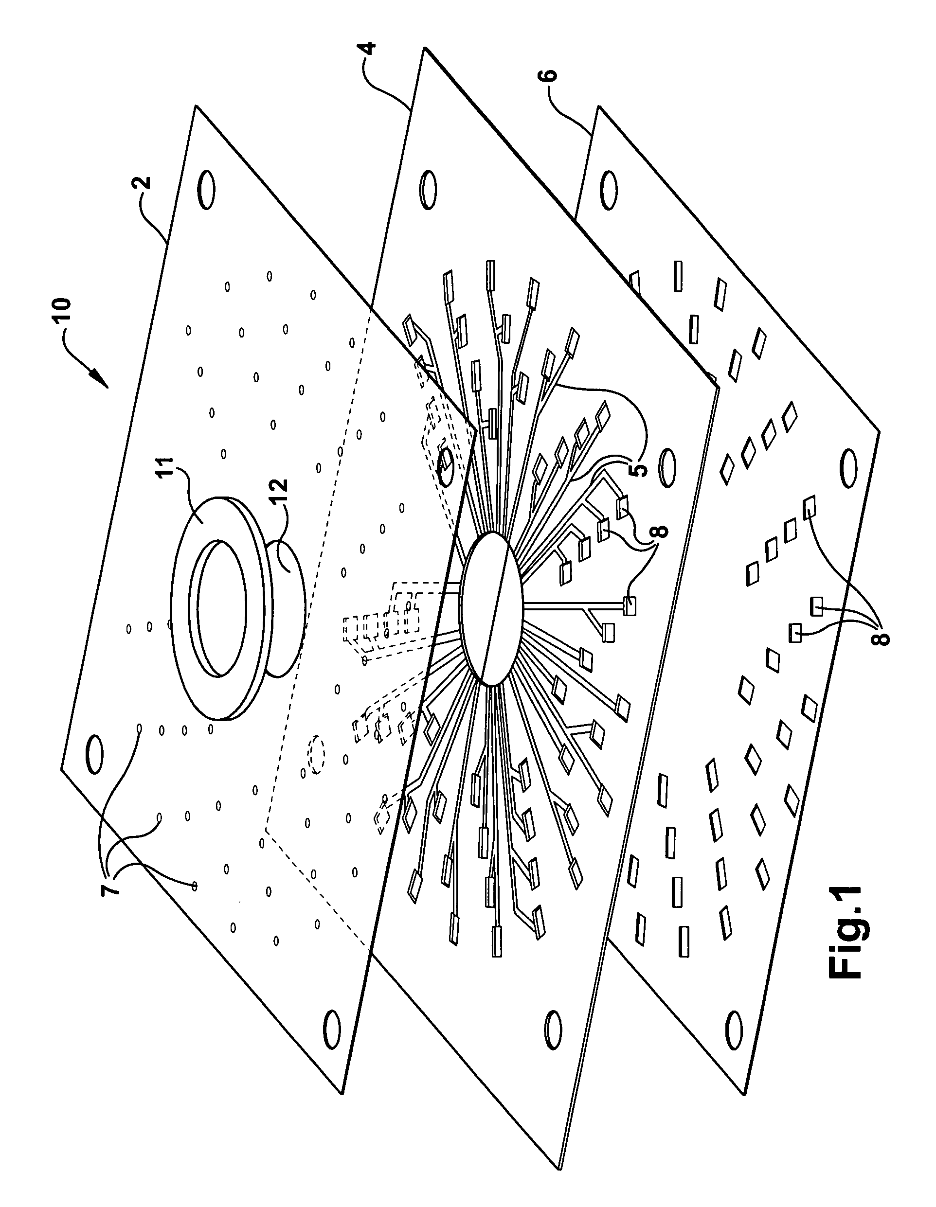 Optical sensor array system and method for parallel processing of chemical and biochemical information