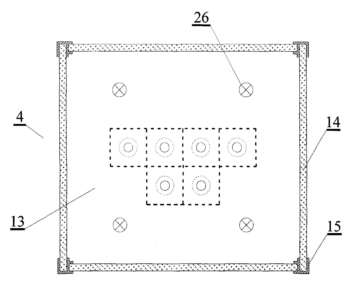 Natural ventilation salt-bath scaled model experimental device