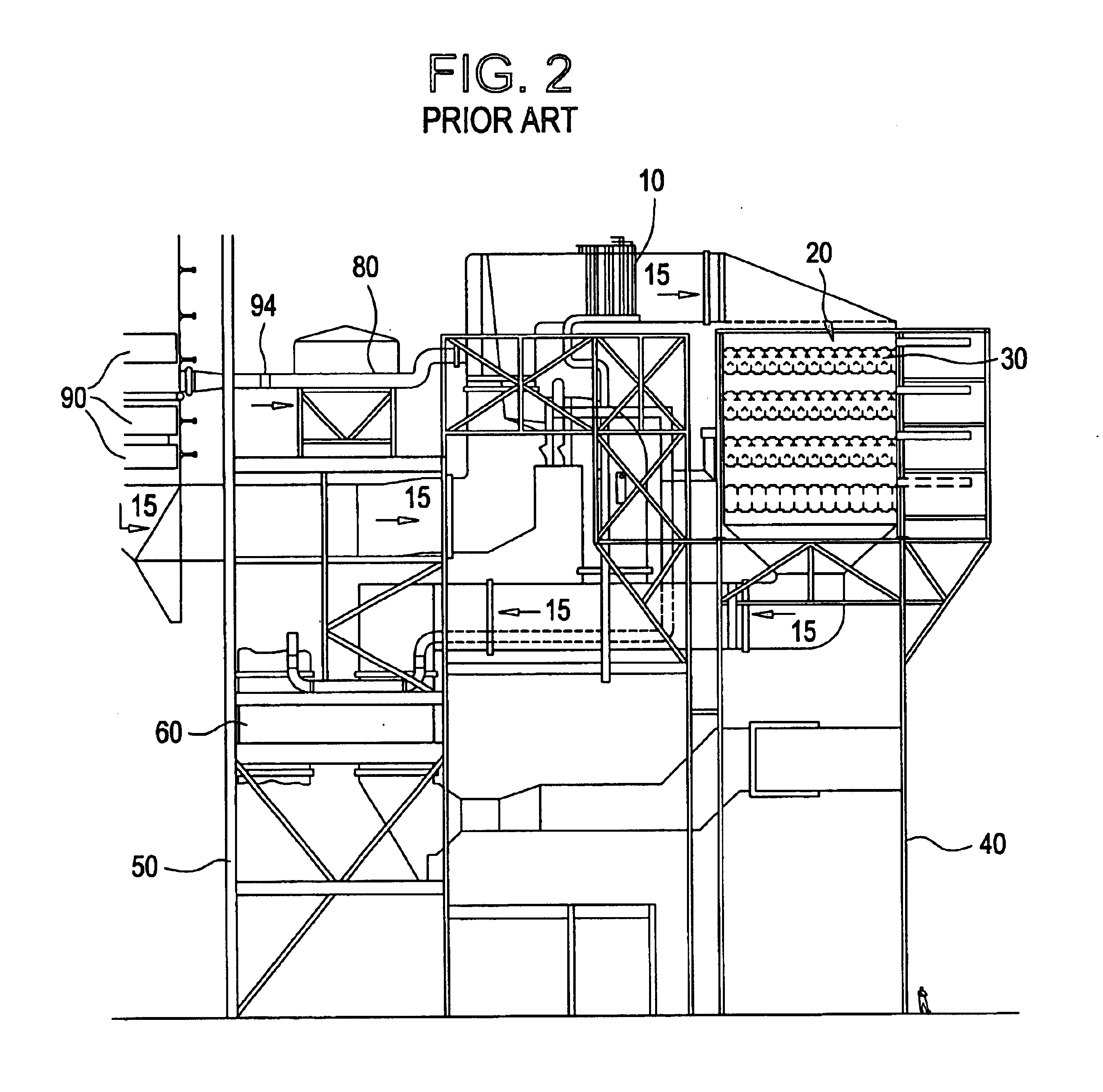 Passive system for optimal NOx reduction via selective catalytic reduction with variable boiler load