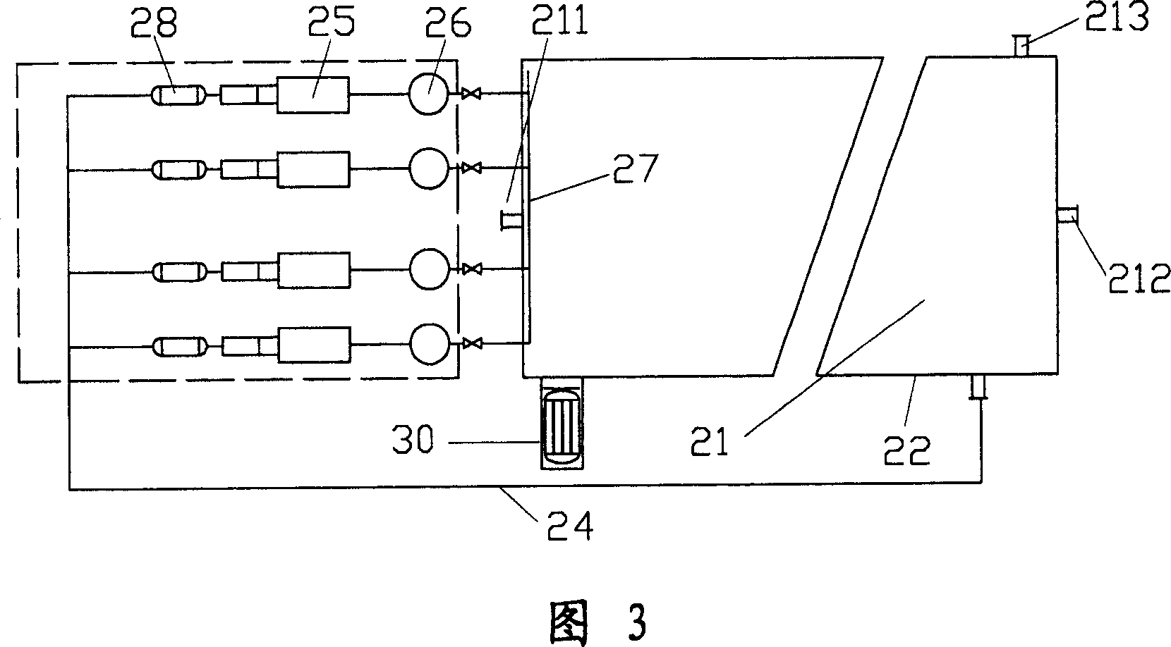 Pre-treating process for sewage from thick oil refining