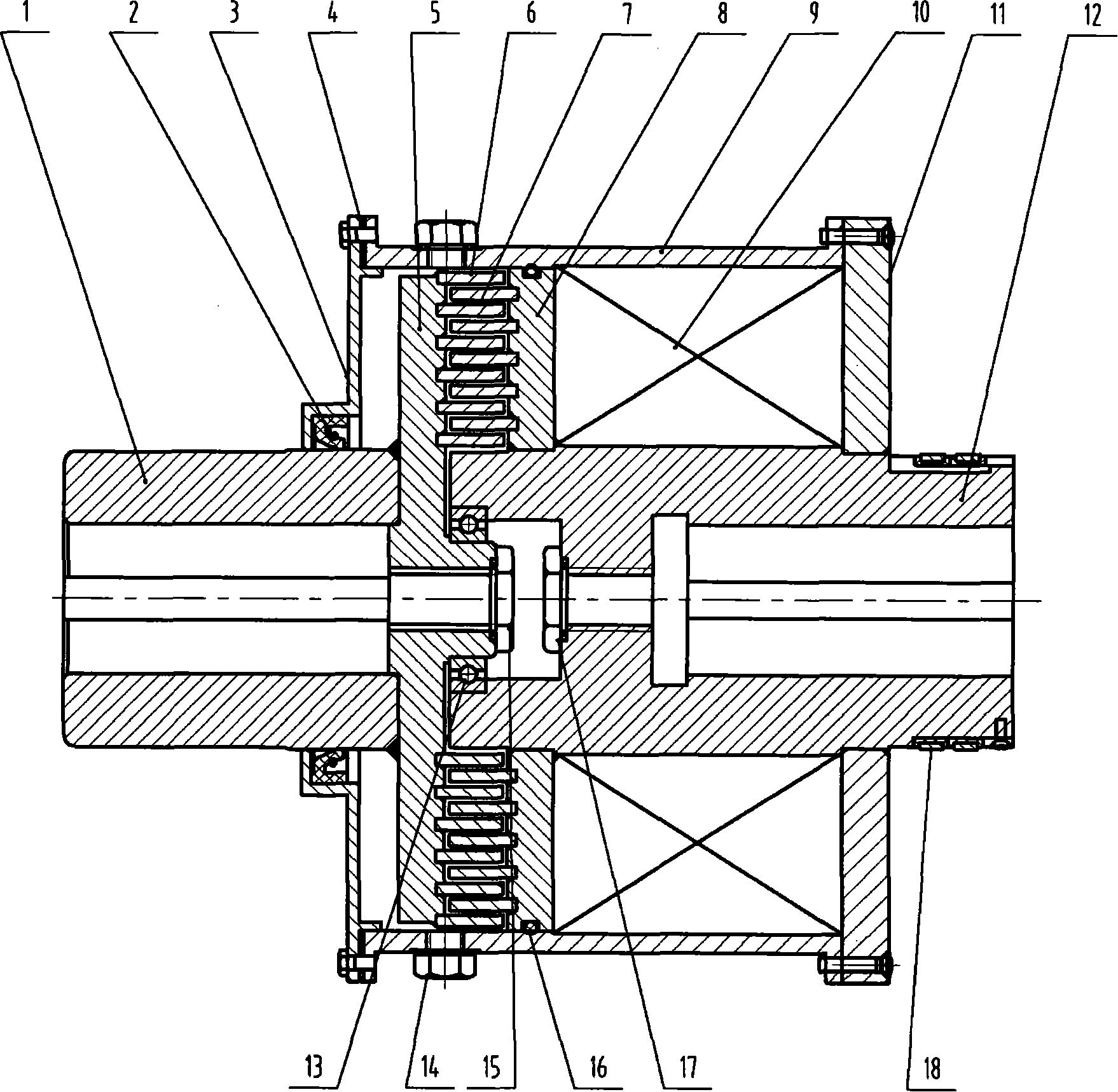 Magneto-rheological fluid soft starting device