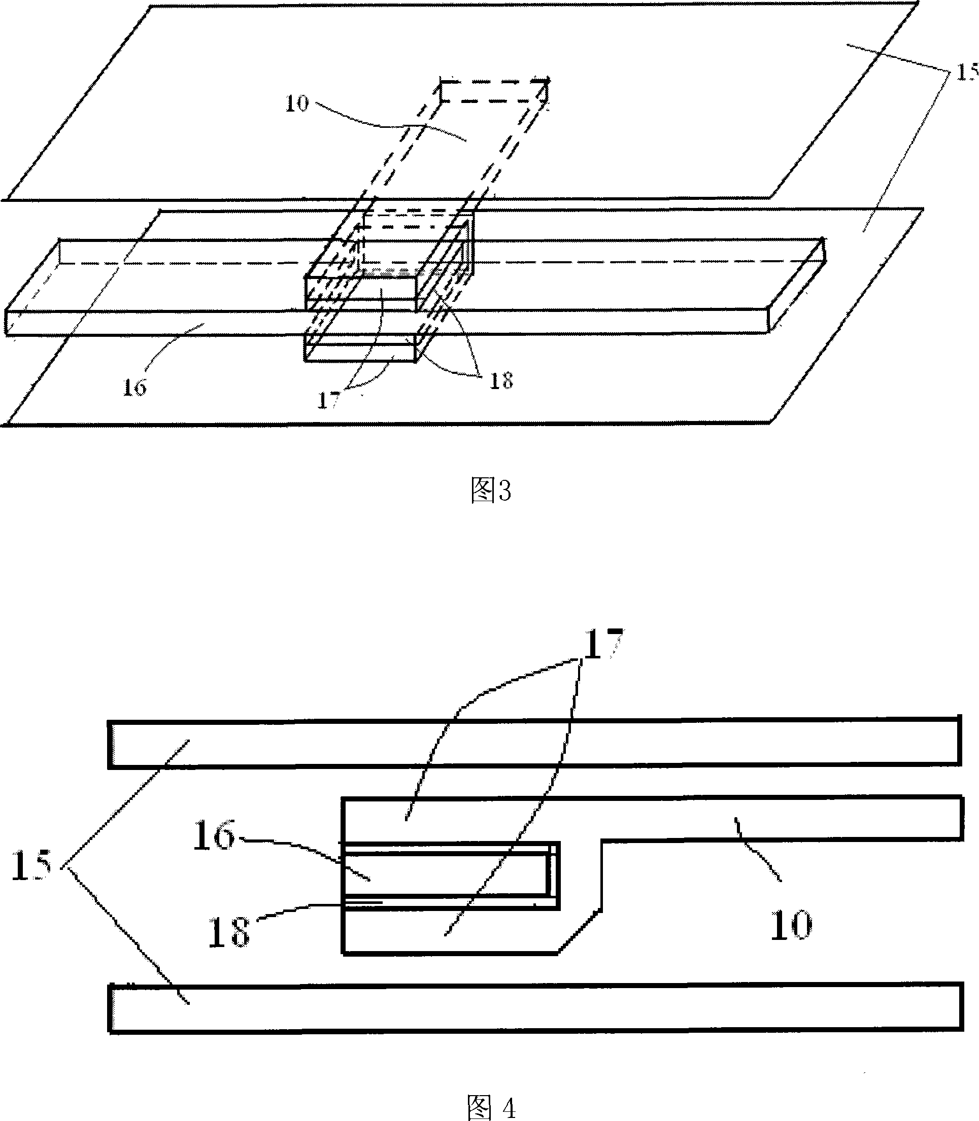 Two-side symmetrical arc arm phase shifter of electricity-regulating antenna