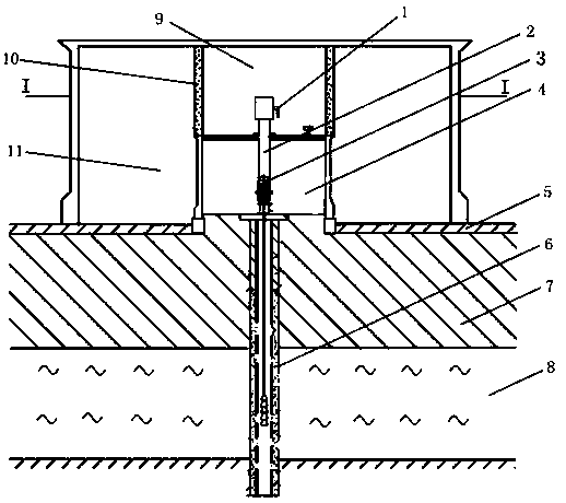 Fabricated underground water taking device applicable to civil air defence space and construction method