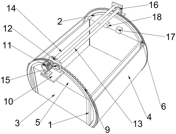 Intelligent greenhouse heat preservation device