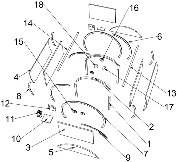 Intelligent greenhouse heat preservation device