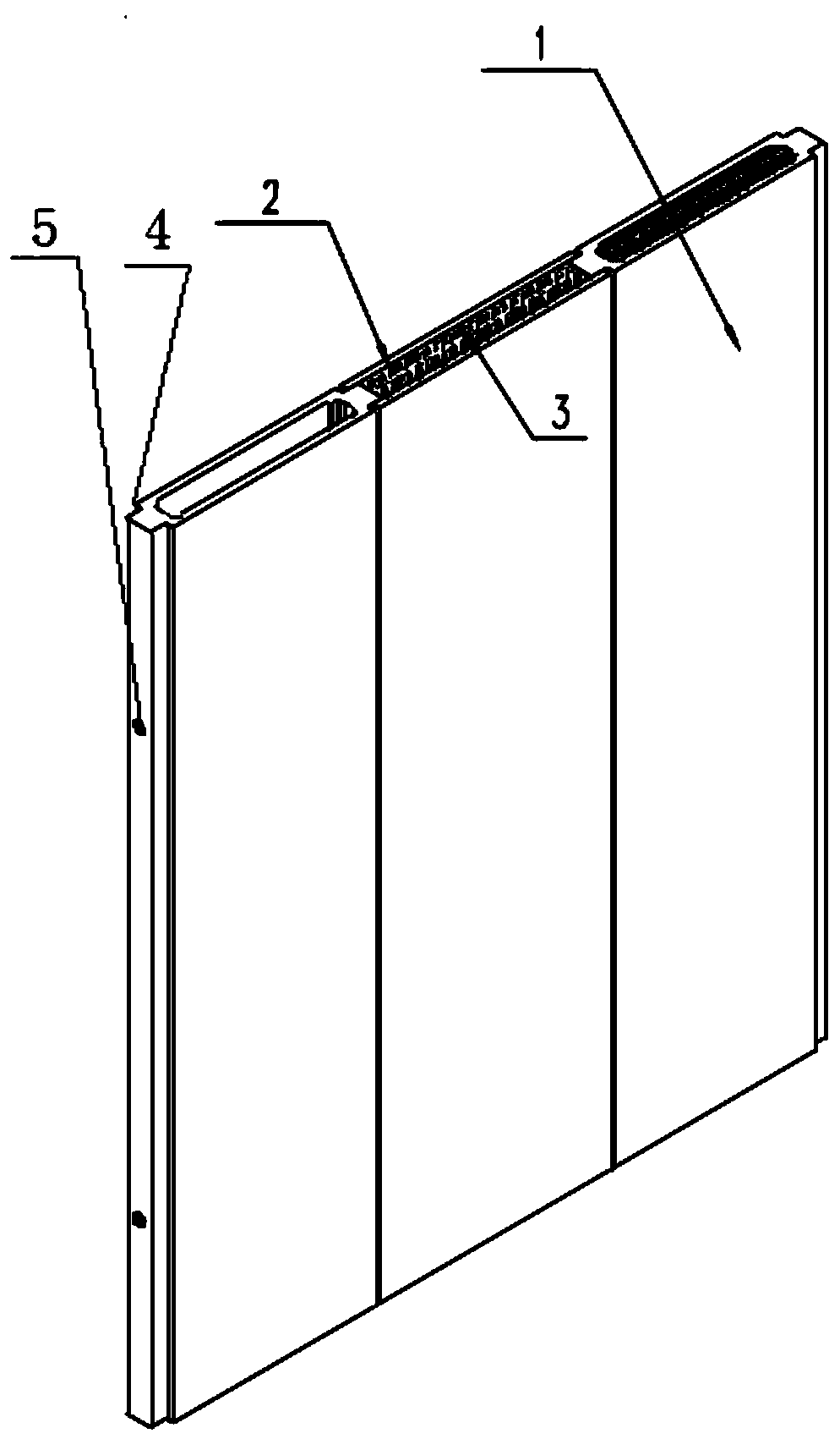 Assembled partition plate part, installation method and application