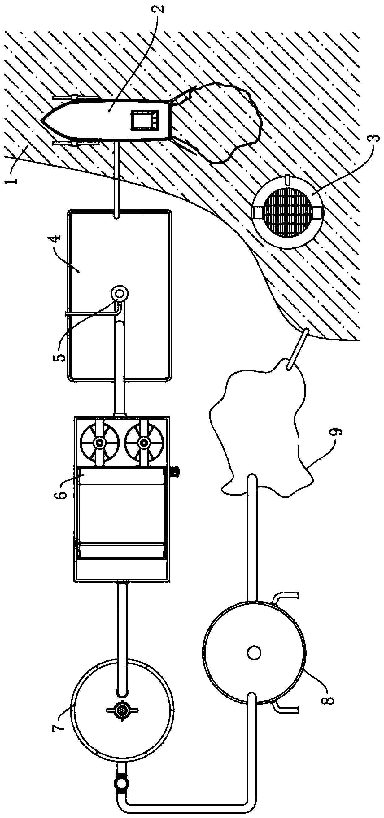 Comprehensive treatment device and method for blue-green algae in offshore water body