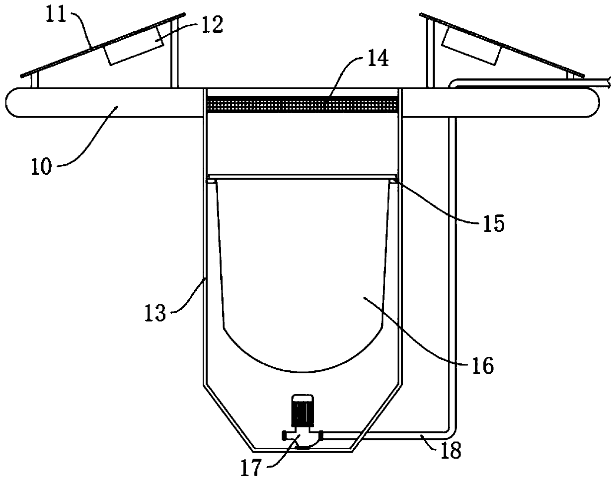 Comprehensive treatment device and method for blue-green algae in offshore water body