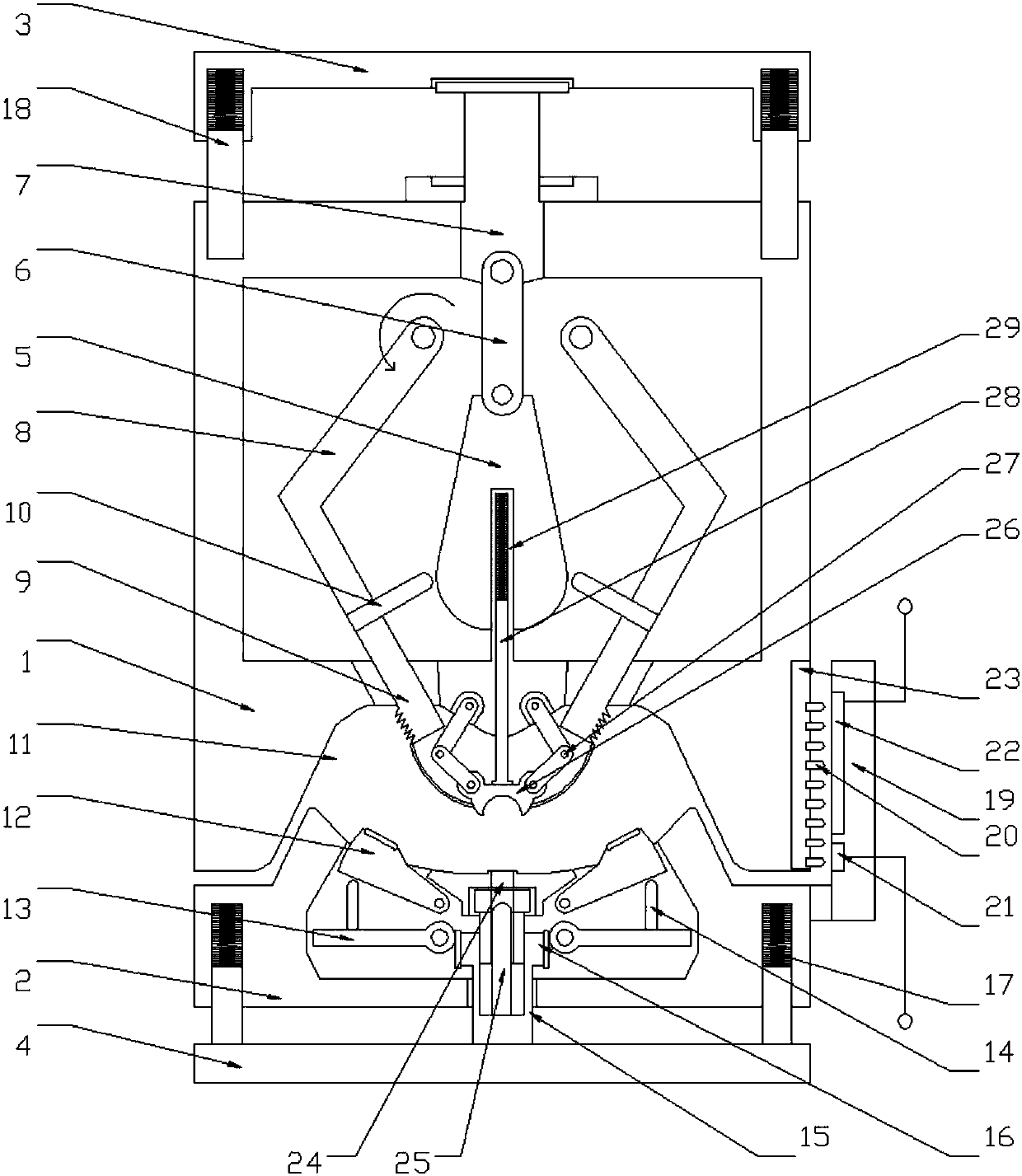 Cable positioning cable inserting connector clamp for automatic equipment