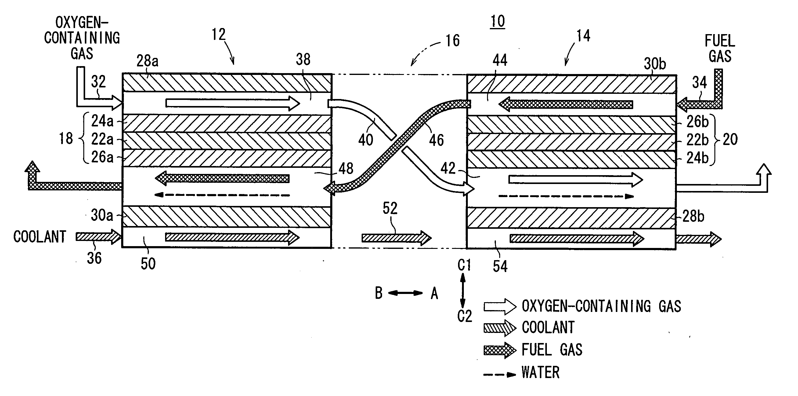 Solid high polymer type cell assembly