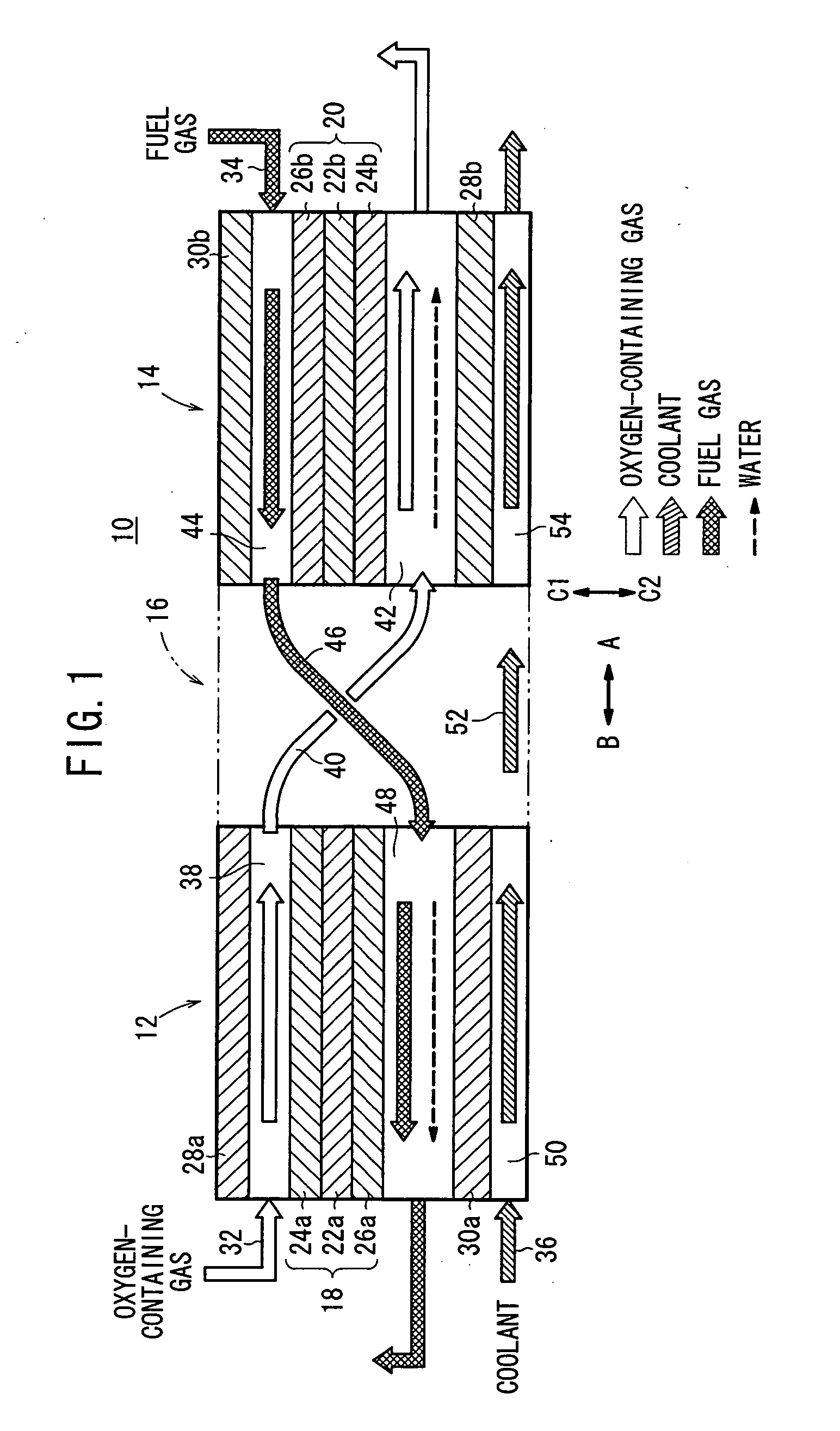 Solid high polymer type cell assembly