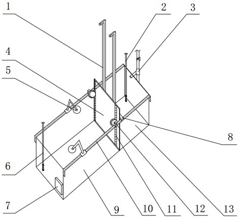 Automatically controlled circulating water tank for simulating instantaneous dam failure