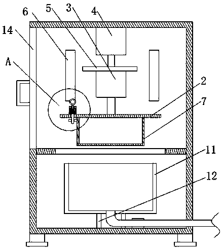 Cleaning and disinfecting device for obstetrical nursing instrument